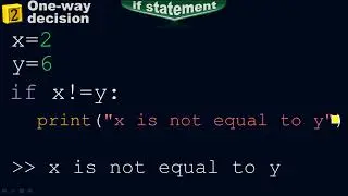 if-statement to write a one-way decision program - Conditional statement - Python by 