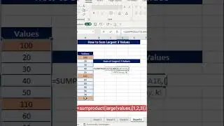 Sum of Largest 3 Values 