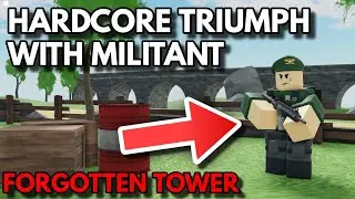 HARDCORE TRIUMPH WITH MILITANT | ROBLOX Tower Defense Simulator