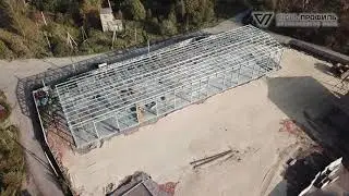 Ангар ЛСТК 18х72 со всех сторон.