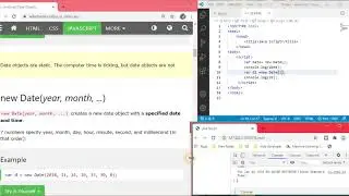 W3School java Script  Date Objects