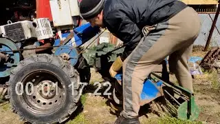 Как за 5 минут самому установить фрезу тяжёлого мотоблока?