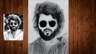 How to draw Arjun reddy realistic portrait sketch (easy) 😎🔥