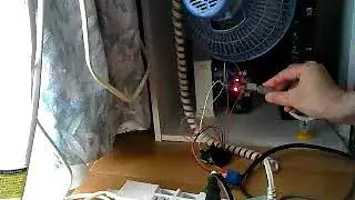 AC100v Fan Control using Arduino + Temperture sensor + Relay module