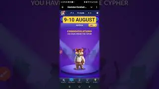 Hamster Kombat Dev Game Daily Cipher 9 August | Hamster Kombat Daily Cipher Code | Daily Combo