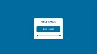 How to create price range using html css and java script | Code Effect