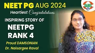 Inspiring story of Dr Naisargee Raval  Rank 4 NEETPG 2024