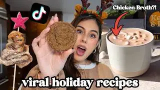Testing VIRAL Holiday TikTok Recipes so you don't have to