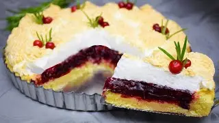 ИДЕАЛЬНЫЙ ДЕСЕРТ К ЧАЮ! 🔥 ЯГОДНЫЙ ПИРОГ С МЕРЕНГОЙ! Тает во рту