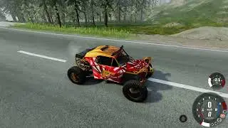 BeamNG drive. Построил полосу препятствий для машин