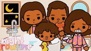 Family's NIGHT ROUTINE 🌙 Toca Boca Roleplay 