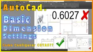 AutoCad Basic Dimension Settings, Using Style Manager, (Configuracion de COTAS)