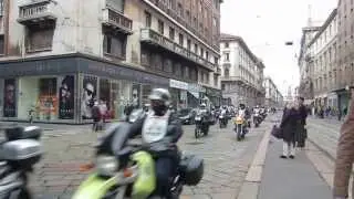 International Motorcycle Exhibition - Milan 2013, city parade