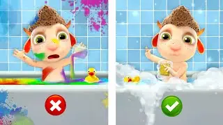 Little Brother Playing with Paints | Funny New Cartoon for Kids | Dolly and Friends 3D