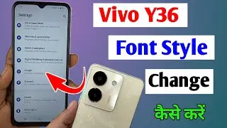 how to change font style vivo y36 / vivo y36 change font style / vivo y36 font style change setting