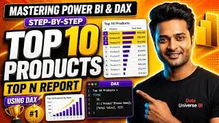 Calculate Top 10 Products Using DAX in power bi | Create Power BI TOP N Report