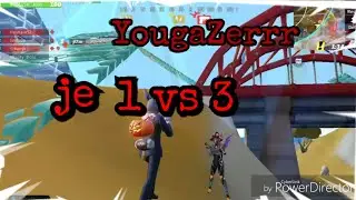 JE 1 VS 3 UNE EQUIPE DE PRO PLAYERS CREATIVE DESTRUCTION [MOBILE FR]