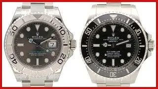 New 2018 Rolex Deepsea, Ceramic vs Yacht-Master 40, Rhodium, Platinum Bezel - COMPARISON