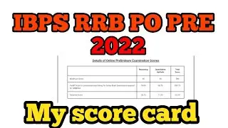 My Score Card RRP PO Pre 2022