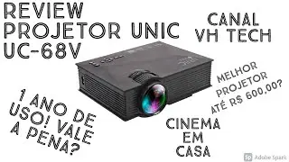Review Projetor UNIC UC-68V! Vale a pena projetor barato? Ótimo projetor custo-benefício, 600 reais!