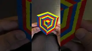 Cube in a Cube in a Cube Pattern on 7x7 Rubik’s Cube