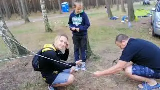 Разбивает наш лагерь. Отдых на кемпинге семьёй. Часть 1.