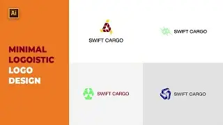 Minimal Logistic Logo Design In Adobe Illustrator | Cargo Logo Design