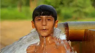 Most handsome Desi boy|| swim ep 6 |how to swim in River |village bathing vlog |swimming boy