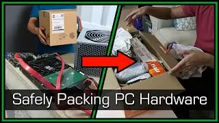 كيف ترسل لوحة الأم للكمبيوتر عبر البريد SAFTLY PACKAGING PC PARTS THE MOTHERBORD