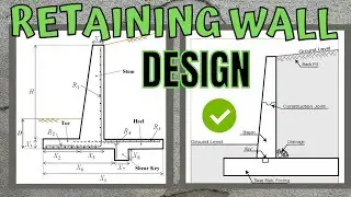 Retaining Wall Design Example - By a Professional Engineer