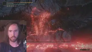 Asmongold fights Lichdragon Fortissax in Elden Ring