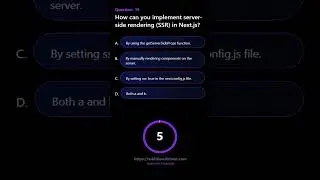 How can you implement server side rendering SSR in Next js