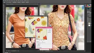 Add Pattern, texture and shading on Clothing in Photoshop