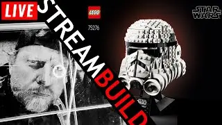 🔴 Building LEGO Star Wars Stormtrooper Pilot Helmet (75276) Live!