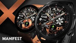 MANIFEST-X - titanium bronze - animated Samsung Galaxy watchface