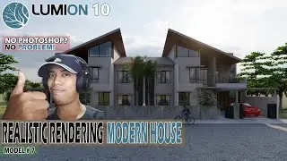 Lumion 10 Rendering Tutorials / Modern House/ Model #7