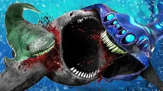 Drone Catches EL GRAN MAJA VS SEA EATER VS BLOOP... (Garry's Mod Sandbox)