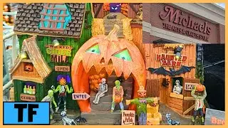 Shopping For Halloween at Michaels Store 2024! Animatronics, LED Decorations and more!