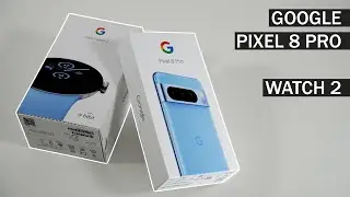 Is this the Best Google Phone? Unboxing Google Pixel 8 Pro with Pixel Watch 2 - ASMR