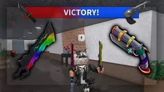 MM2 MURDERER + SHERRIF MONTAGE ( chroma elderwood blade + swirly gun! )