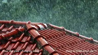tiếng mưa rào rơi trên mái nhà  Ngủ cực ngon