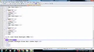 Belajar HTML Part 14: Cara Membuat Daftar Menu dengan HTML