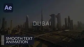 Smooth Text Animation in After Effects - After Effects Tutorial