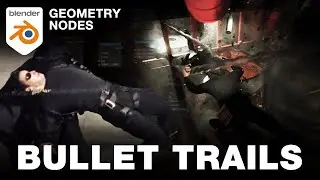 EASY Way To Create Matrix BULLET TRAILS In Blender!