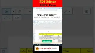 How to Edit PDF File | 100% FREE PDF EDTIOR | Best FREE PDF Editor #telllingtuber #windows