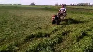 Самодельный адаптер и грабли ворошилка для мотоблока часть 2