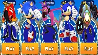 Sonic Dash vs Subway Surfers Sonic Boom - All Characters Unlocked vs All Bosses Eggman Zazz Babble