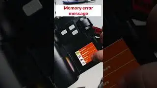SD CARD ERROR message when clicking any button?