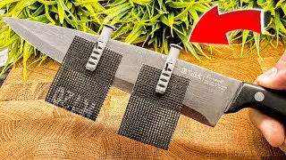 The best way to sharpen a KNIFE like a razor! Simple Trick in OIL!