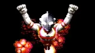 Ultraman - SNES Gameplay (VHS 1991) All Endings
